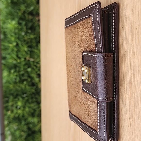 Loewe Anagram Brown Suede Wallet - Picture 5 of 13